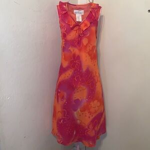 Motherhood Maternity Pink/Orange Dress- Medium
